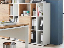 Armoire LISBONNE 1 porte blanc/chêne navarra