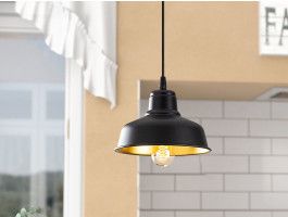 Luminaire suspendu SPRING 1 lampe noir