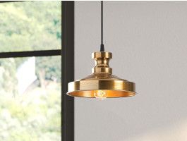 Luminaire suspendu COLIBRI 1 lampe doré
