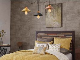 Luminaire suspendu TOFU 3 lampes multicolore