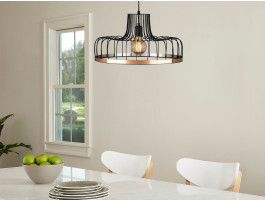 Luminaire suspendu DUSTY 1 lampe noir