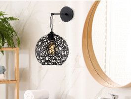 Applique murale PADDY 1 lampe noir