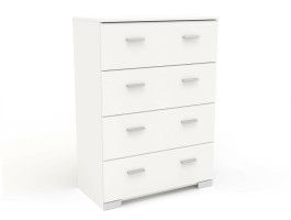 Commode INFINITY II 4 tiroirs blanc