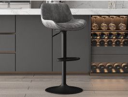 Tabouret de bar FENNO gris