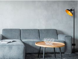 Lampadaire industriel RIPLEY 1 lampe noir