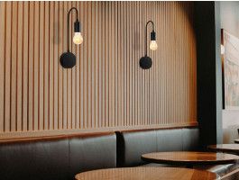 Applique murale ALFRETON 1 lampe noir