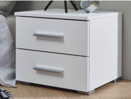 Chevet FLASH 2 tiroirs blanc alpin