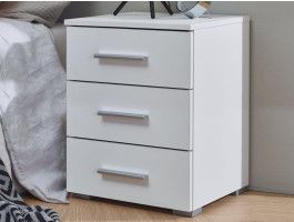 Chevet FLASH 3 tiroirs blanc alpin