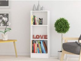 Bibliothèque BASILE 3 niches blanc