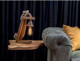 Lampe de table AREZZO 1 lampe brun