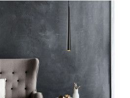 Luminaire suspendu UKARA 1 lampe noir