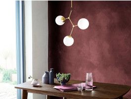 Suspension DAMSON 3 globes jaune