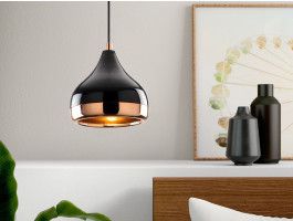 Luminaire suspendu YUCCA 1 lampe noir