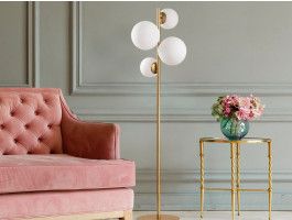 Lampadaire FARAH 4 lampes doré