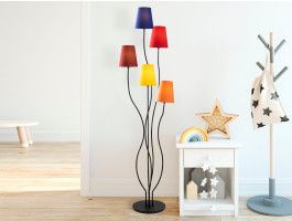 Lampadaire BONOBO 5 lampes multicolore