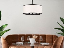 Luminaire suspendu GAVINELLI 6 lampes6 lamp noir/blanc