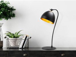 Lampe de table MATTEA 1 lampe noir/or