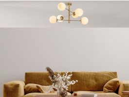 Suspension ARGOS 6 lampes or