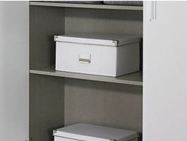 Etagère MINOTOR 90x38 cm lin naturel (lot de 2)