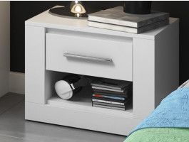 Chevet ARTI 1 tiroir blanc