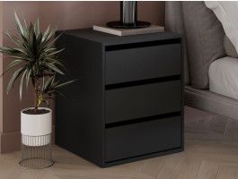Chevet ARTEMIS 3 tiroirs noir