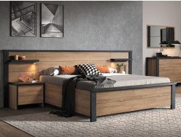 Lit FELINDRA 180x200 cm chêne français