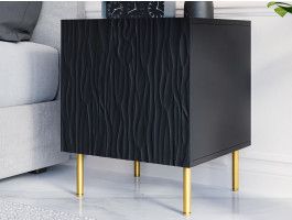 Lot de 2 chevets JUNATO 1 portes noir