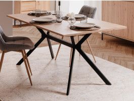 Table repas OXIMO 180 cm chêne artisan