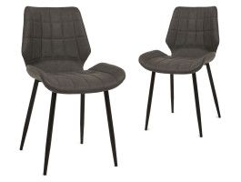 Lot de 2 chaises HEROU anthracite