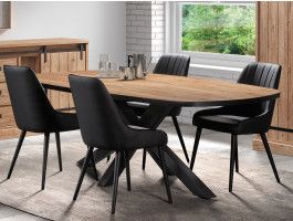 Table repas ovale PIRELI 230 cm chêne scarlet