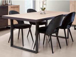 Table repas VIAZZA 230 cm dark stone/castella
