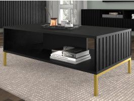 Table basse WAVOS 90 cm noir