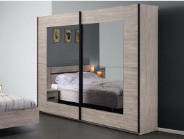 Armoire MARJORIE 2 portes coulissantes 200 cm valonia