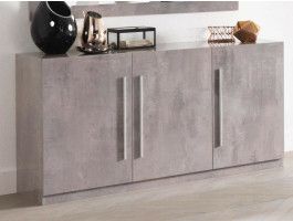 Buffet/bahut GRENADE 3 portes marbre laqué