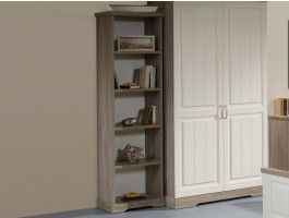 Bibliothèque IVANA 5 niches truffe/porcelaine