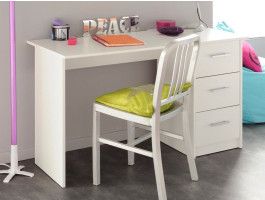 Bureau INFINITY 3 tiroirs blanc