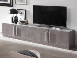 Meuble tv-hifi GRENADE 4 portes marbre laqué