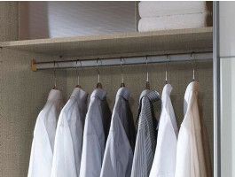 Tringle BETA 66 cm gris métal