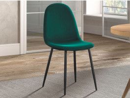 Chaise BOYA velours vert