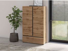 Commode CROSSAIR 2 portes 1 tiroir chêne wotan