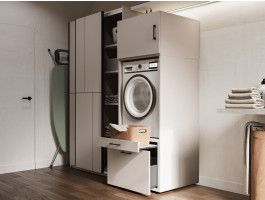 Meuble WASHING 1 machine LARGE cachemire