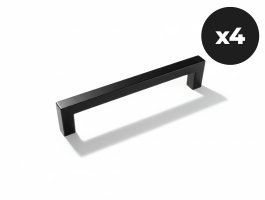 Lot de 4 poignées WASHING noir