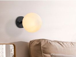 Applique murale GIANNI 1 lampe noir