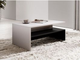 Table basse BABEL blanc/noir
