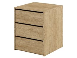 Bloc-tiroir ARTEMIS 3 tiroirs chêne shetland