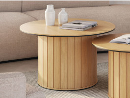 Table basse ROTARIO 80 cm chêne vincenza