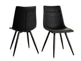 Lot de 2 chaises ONNIX noir