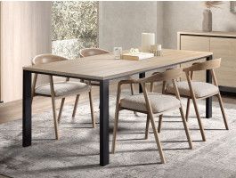 Table repas DURDEN 200 cm chêne urbain