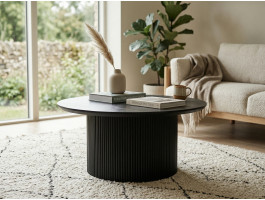 Table basse LARUSSO 80 cm brun foncé