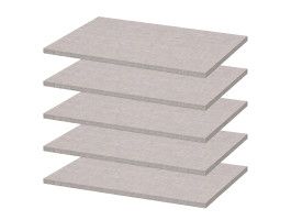 Etagère MINOTOR 66x50 cm lin naturel (lot de 5)